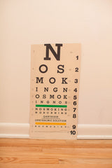 Vintage '80s Eye Chart // ONH Item 1227 Image 4