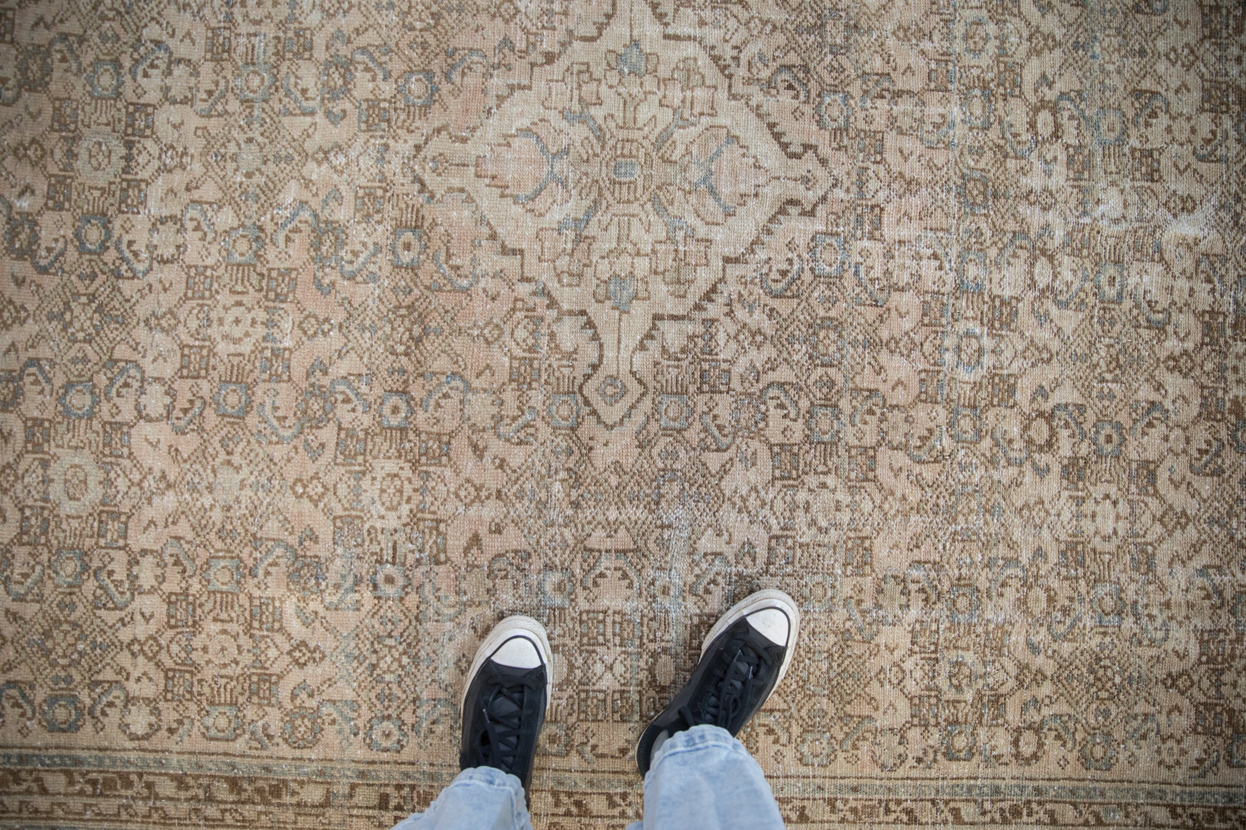 Vintage Distressed Hamadan Carpet // ONH Item: 12287, Image 1