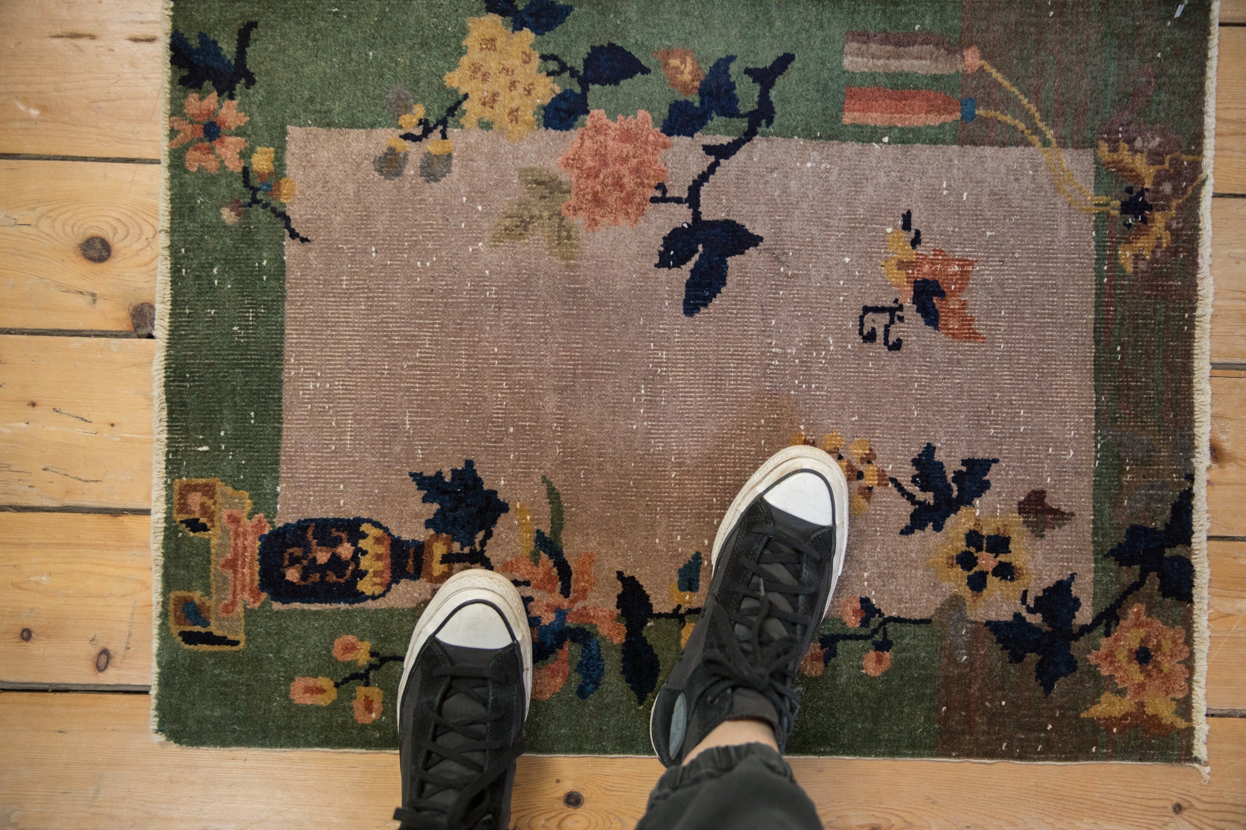 Antique Art Deco Rug Mat // ONH Item: 12291, Image 1