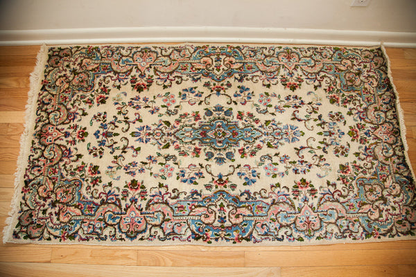 3x5 White Floral Kerman Rug // ONH Item 1230 Image 2