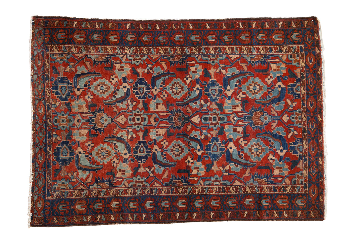 4.5x6 Antique Fine Malayer Rug