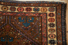 3.5x6.5 Vintage Kurdish Hamadan Rug