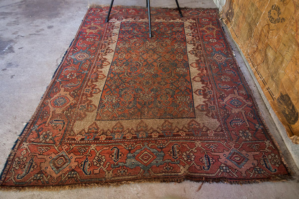 4x6 Worn Antique Bijar Rug // ONH Item 1232 Image 7