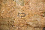 Title cartouche of the 1859 Orange and Rockland County map showing aged typography and creased paper.