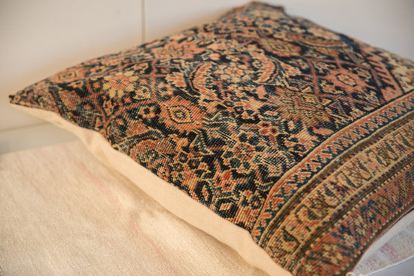 XL Vintage Rug Fragment Pillow 24x24 // ONH Item: 12335, Image 1