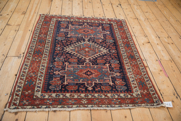 Antique Fine Karaja Square Rug // ONH Item: 12346, Image 6