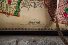 Industrial Westchester Hearne Brothers Pull Down Map // ONH Item 1235 Image 3
