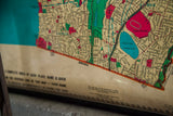 Vintage Westchester map's lower edge with 