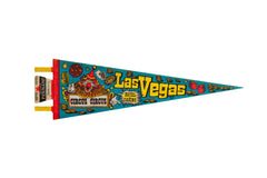 Vintage Las Vegas Circus Circus Felt Flag Pennant