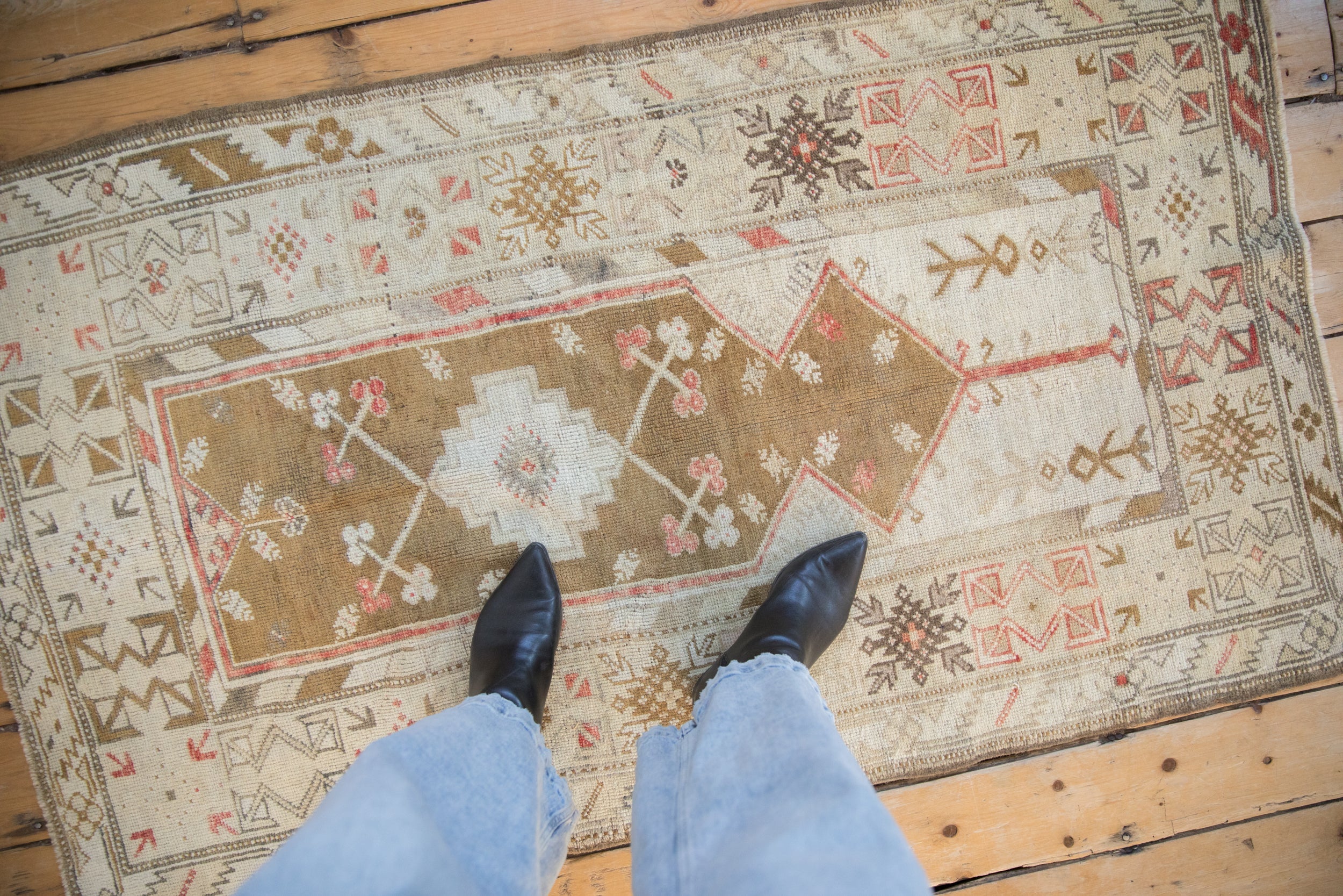 Vintage Distressed Melas Rug // ONH Item: 12396, Image 1