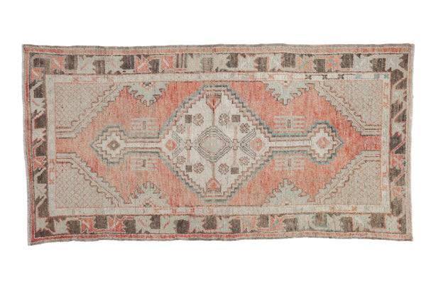 Vintage Distressed Oushak Rug Runner // ONH Item: 12397