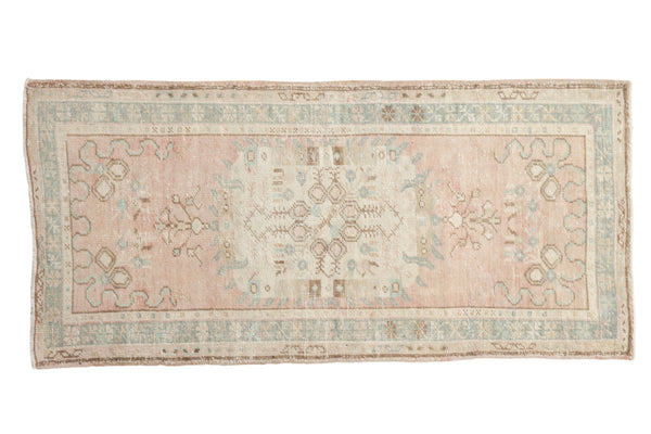 Vintage Distressed Oushak Rug Runner // ONH Item: 12405