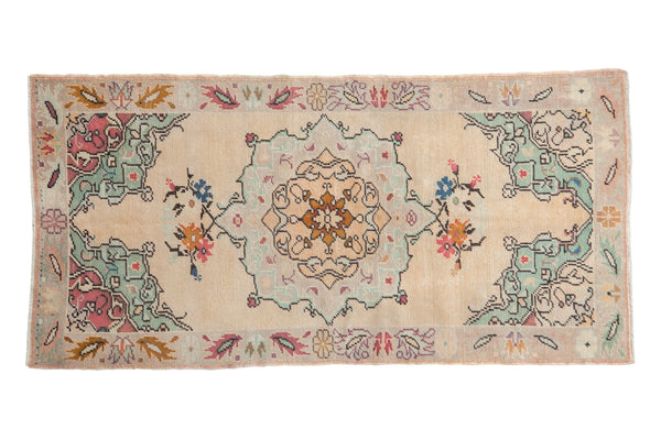Vintage Distressed Oushak Rug Runner // ONH Item: 12406