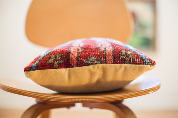 Red Persian Rug Pillow // ONH Item 1241 Image 3