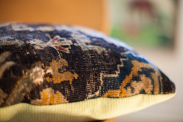 Antique Turkish Rug Pillow // ONH Item 1243 Image 3