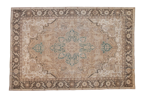 Vintage Distressed Turkish Heriz Design Carpet // ONH Item: 12449