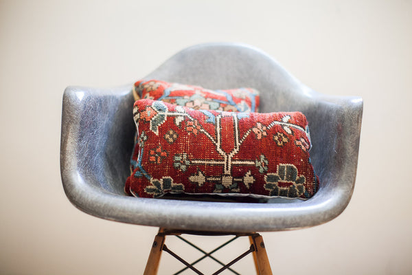 Small Persian Rug Pillow // ONH Item 1245