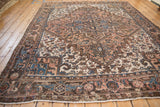 Low angle perspective showcasing the vintage Mehrivan's stepped geometric medallions.