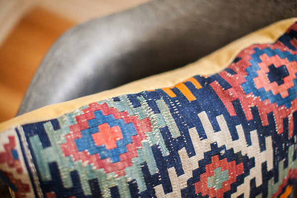 Large Antique Kilim Pillow // ONH Item 1246 Image 2