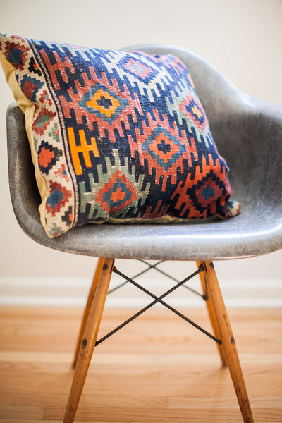 Large Antique Kilim Pillow // ONH Item 1246 Image 3
