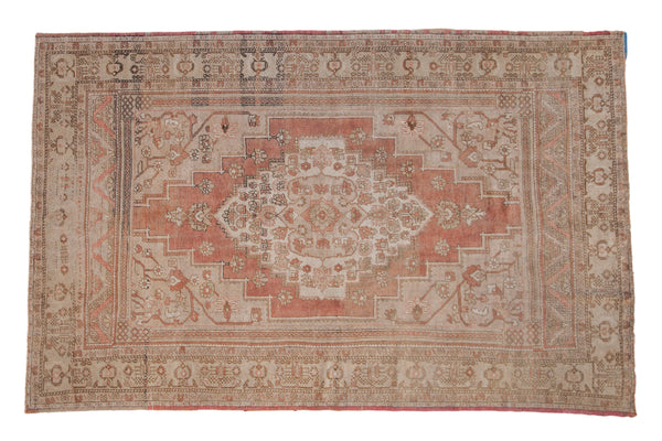 Vintage Distressed Oushak Carpet // ONH Item: 12472