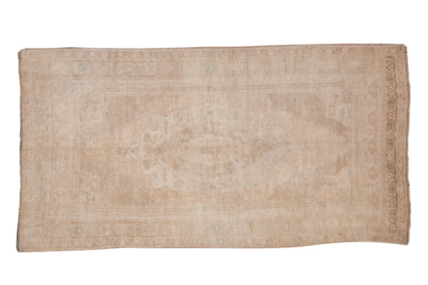 Vintage Distressed Oushak Rug Runner // ONH Item: 12473