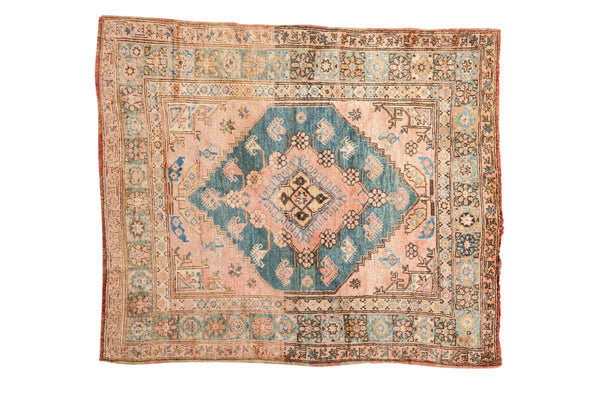 Vintage Anatolian Square Rug // ONH Item: 12514