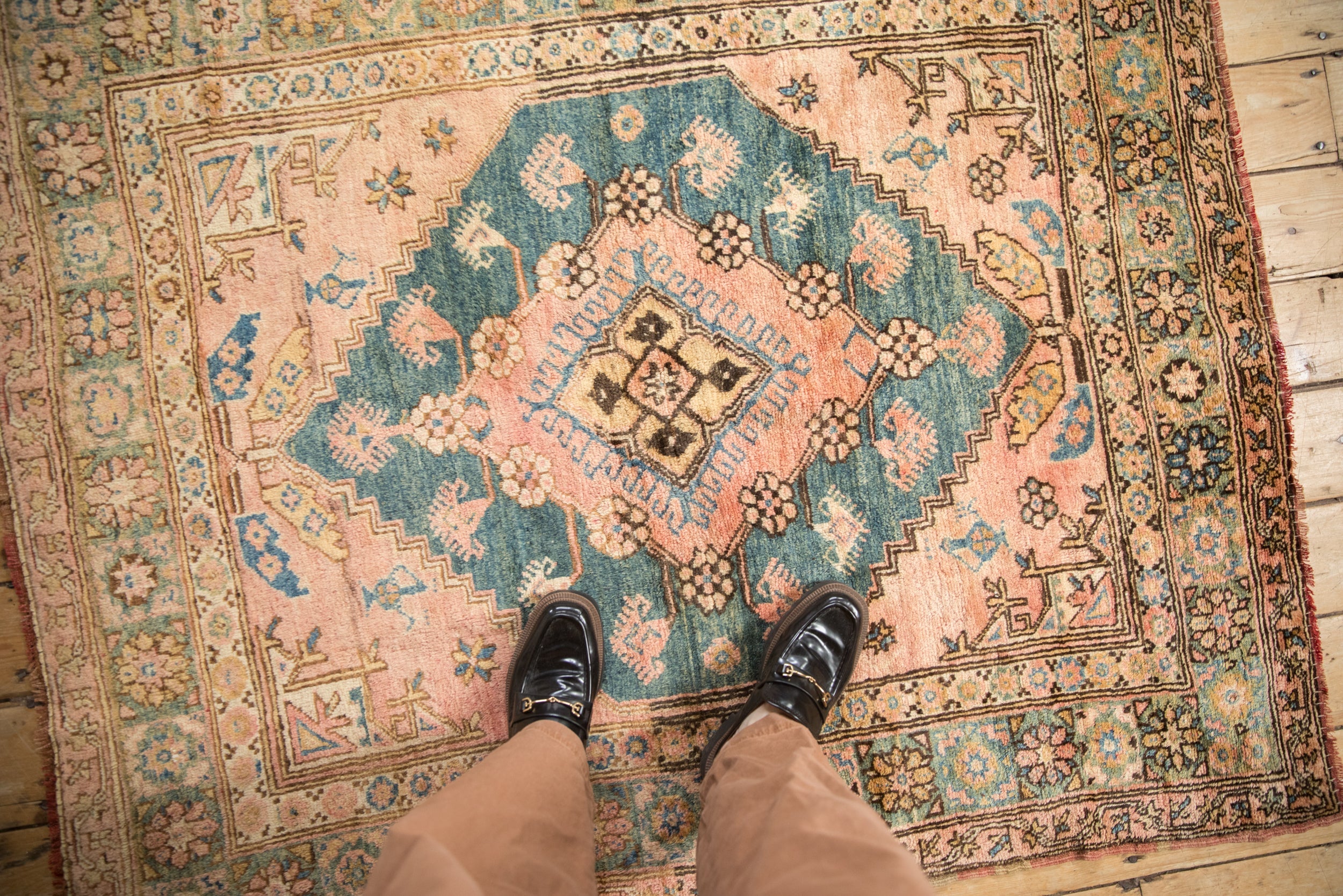 Vintage Anatolian Square Rug // ONH Item: 12514, Image 1