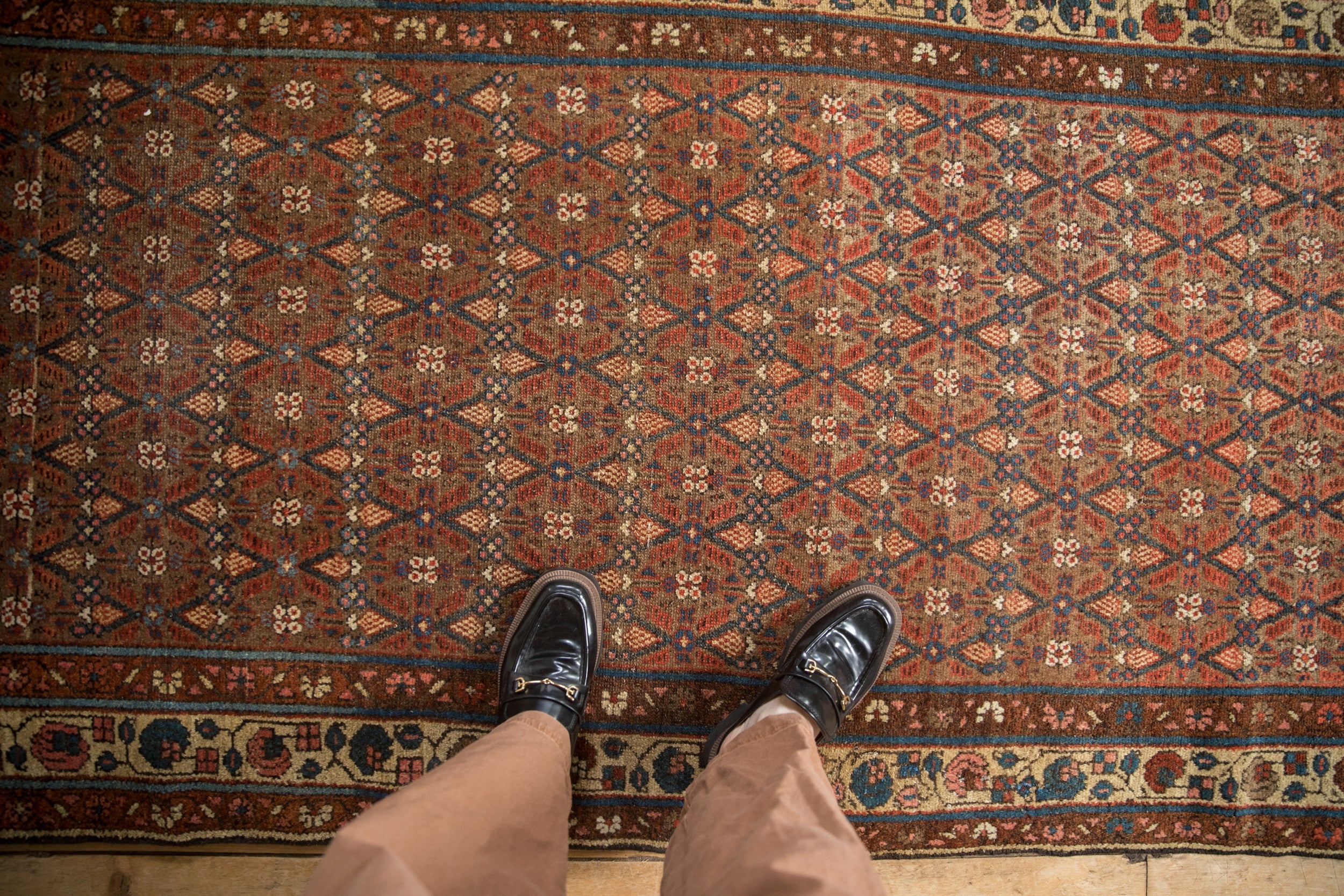 Vintage Kurdish Hamadan Rug Runner // ONH Item: 12515, Image 1