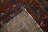 The reverse side of an antique Mehriban rug showing the detailed hand-knotted foundation.