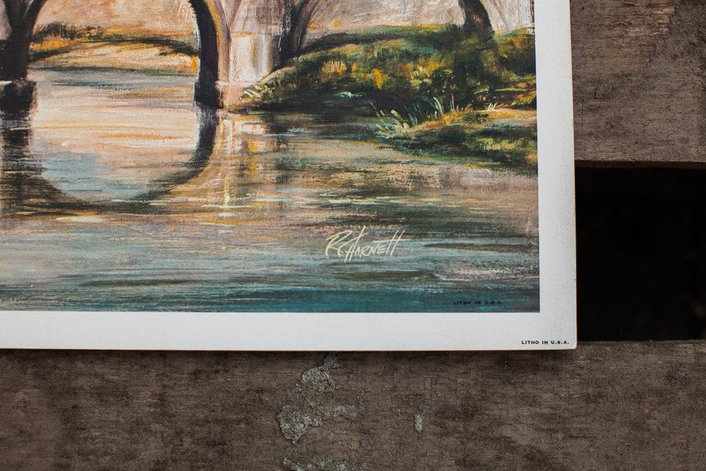 Rome Italy Bridge Landscape // ONH Item 1258 Image 1