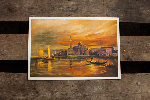 Harnett Italy Bridge Landscape // ONH Item 1259