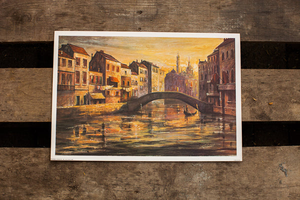 Venice Italy Bridge Landscape // ONH Item 1260