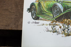 Duesenberg Car Vintage Lithograph // ONH Item 1262 Image 1