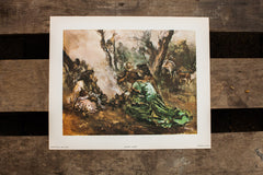 Gypsy Camp Spanish Lithograph // ONH Item 1268
