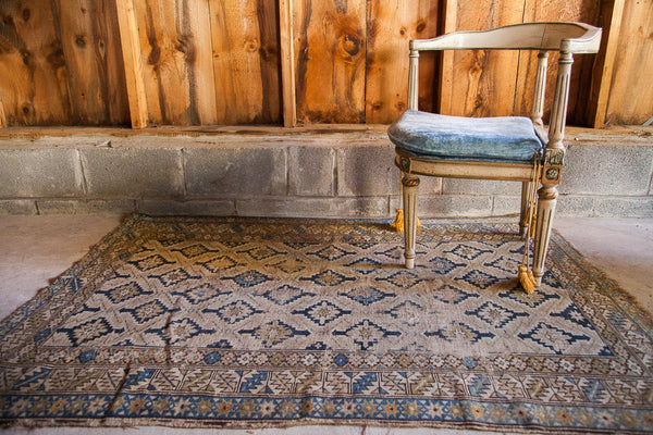 4x5 Neutral Color Caucasian Rug // ONH Item 1272