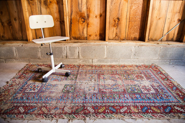 4x6 Tattered Antique Rug // ONH Item 1277