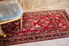 2.5x7 Exceptional Red Sarouk Rug // ONH Item 1283 Image 2
