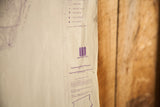 Map legend and purple 1980s Westchester County logo on the aged paper map.