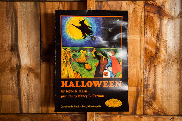 Vintage Halloween Book Poster // ONH Item 1287