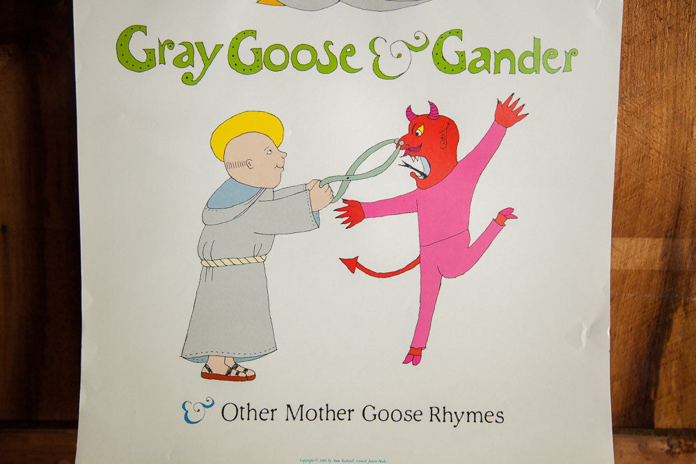 Vintage Child Book Poster // ONH Item 1288 Image 1