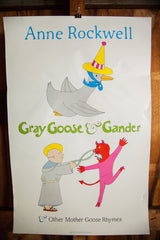 Full view of the vintage Anne Rockwell book poster with whimsical illustrations.