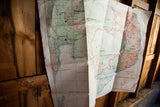 Section of '66 Southeast Asia Army Map highlighting South Vietnam, subdued colors, and creases.