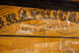 Ornate black lettering for Geo. H. Adams & Co. on the antique map's creased tan paper.