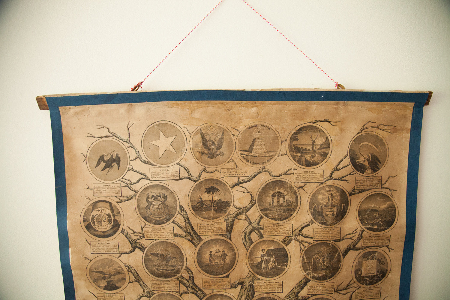 Rare Ensign and Thayer Pre-Civil War Tree of Liberty Chart // ONH Item 1297 Image 1