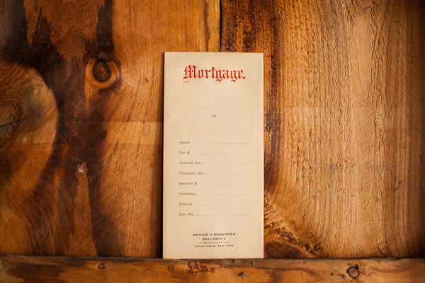 Antique Mortgage Envelope // ONH Item 1300