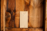 Back of the antique mortgage envelope, showing 'Chisholm Printing Company' text.