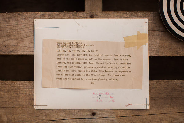 Vintage Carole Lombard Shooting Range Photograph // ONH Item 1303 Image 5