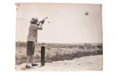 Vintage Carole Lombard Shooting Range Photograph // ONH Item 1303