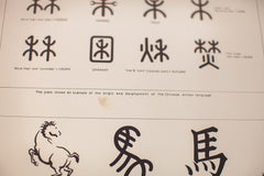 Vintage Chinese Symbol Chart // ONH Item 1306 Image 3